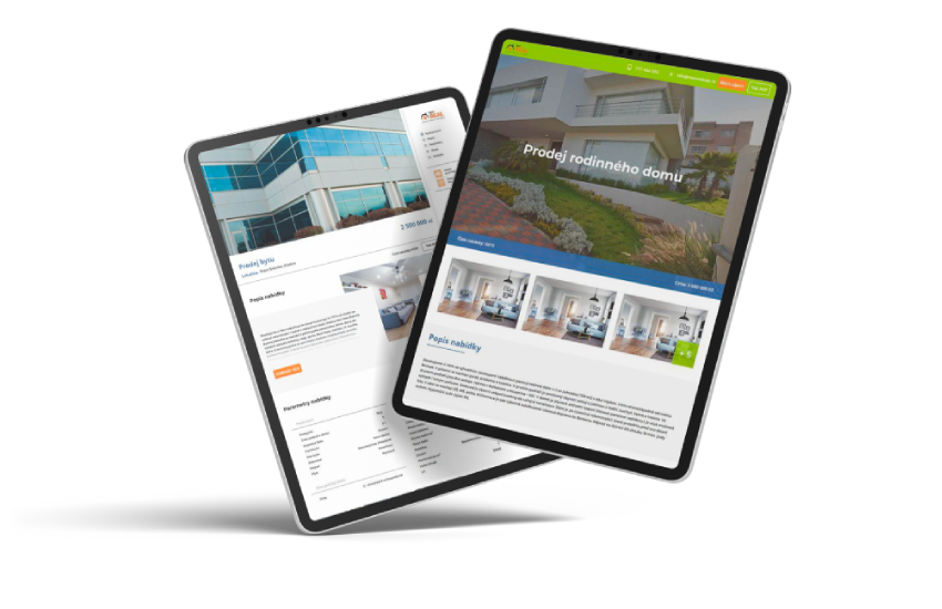 Vytvořte si web nemovitosti za 1 minutu
